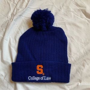 Syracuse law blue beanie NWOT